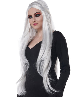 Extra Long Cosplay White Wig