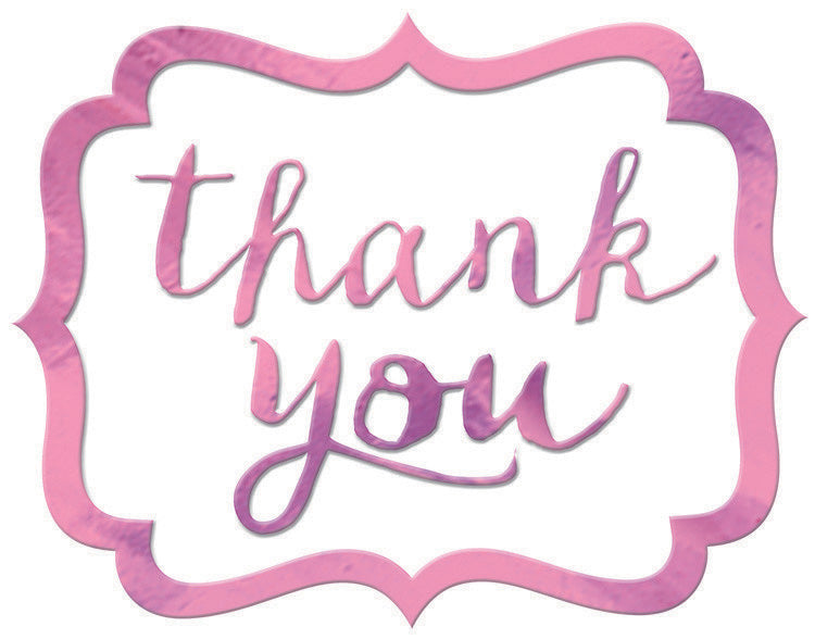 Thank You Stickers - New Pink Pack of 50