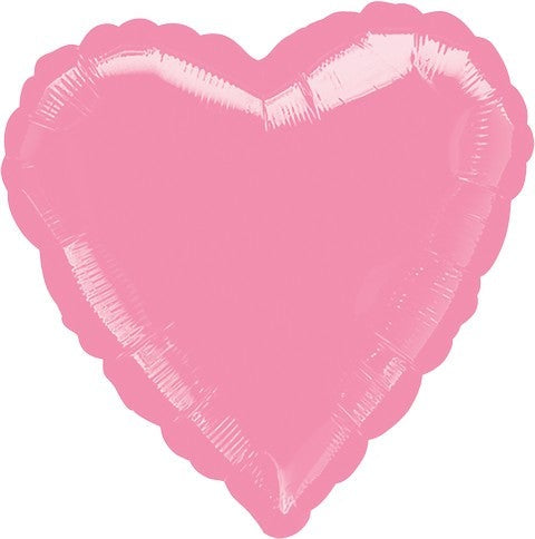 45cm Standard Heart HX Metallic Pink S15