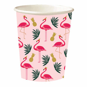 Flamingo 250ml Paper Cups Pack of 8