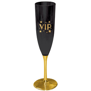 Glitz & Glam VIP Plastic Champagne Glasses Pack of 4