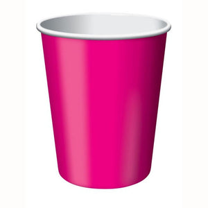 Hot Magenta Cups Paper 266ml Pack of 24