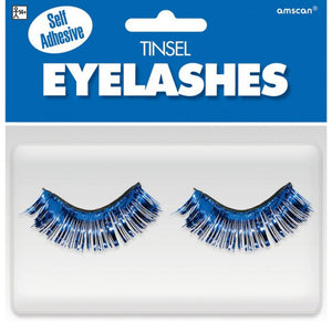 Team Spirit Tinsel Eyelashes Blue