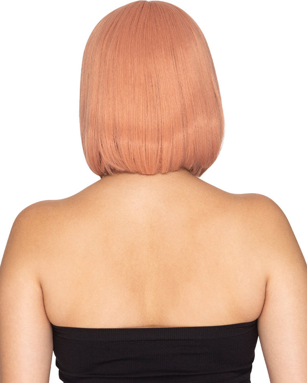 Fashion Deluxe Peaches and Cream Pink Bob Wig