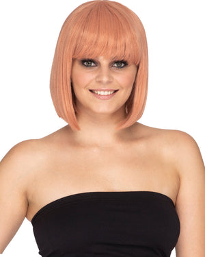 Fashion Deluxe Peaches and Cream Pink Bob Wig