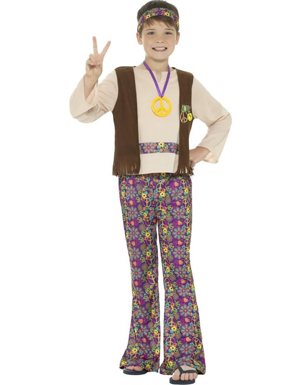 60s Flower Hippie Boys Costume