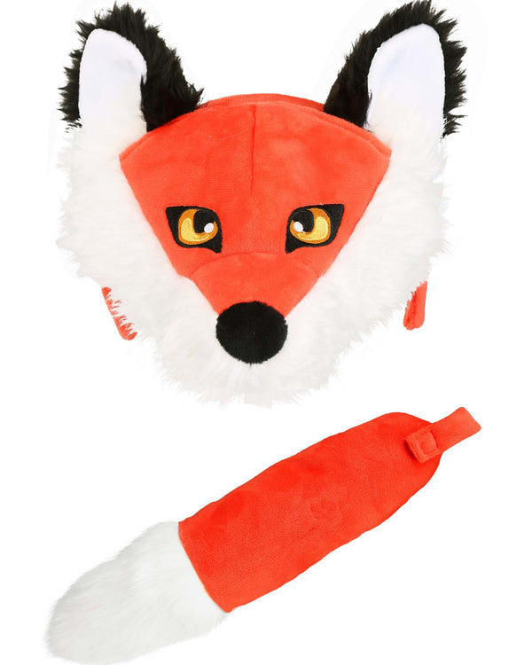 Fox Plush Headband and Tail Deluxe Set