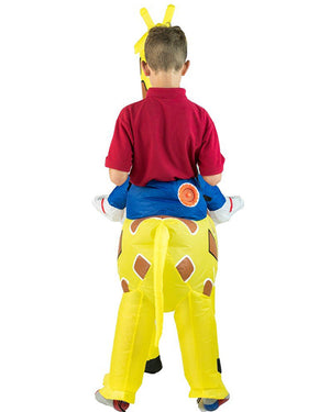 Giraffe Ride On Inflatable Kids Costume