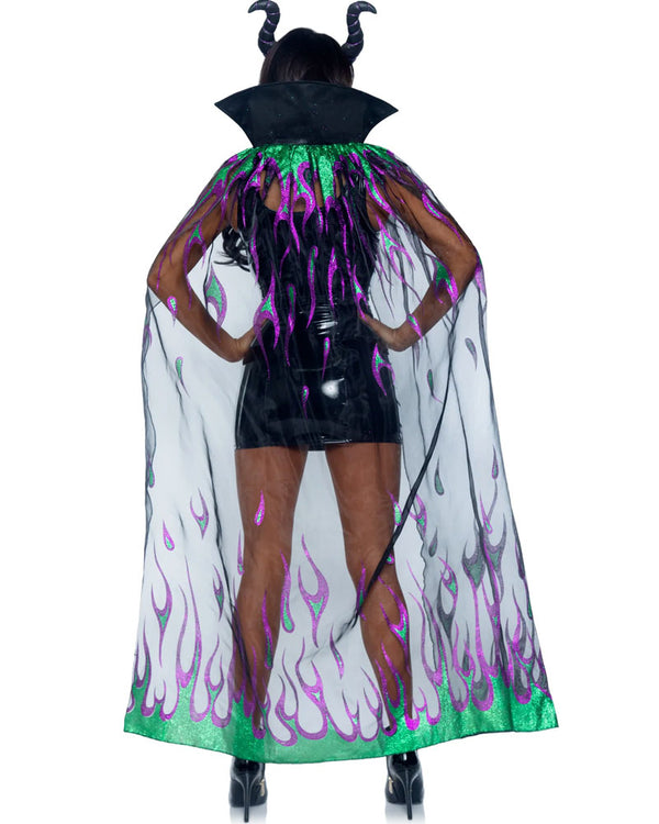 Glitter Flame Cape and Horn