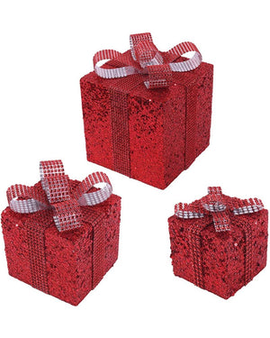 Christmas Glitter Gift Box Decoration