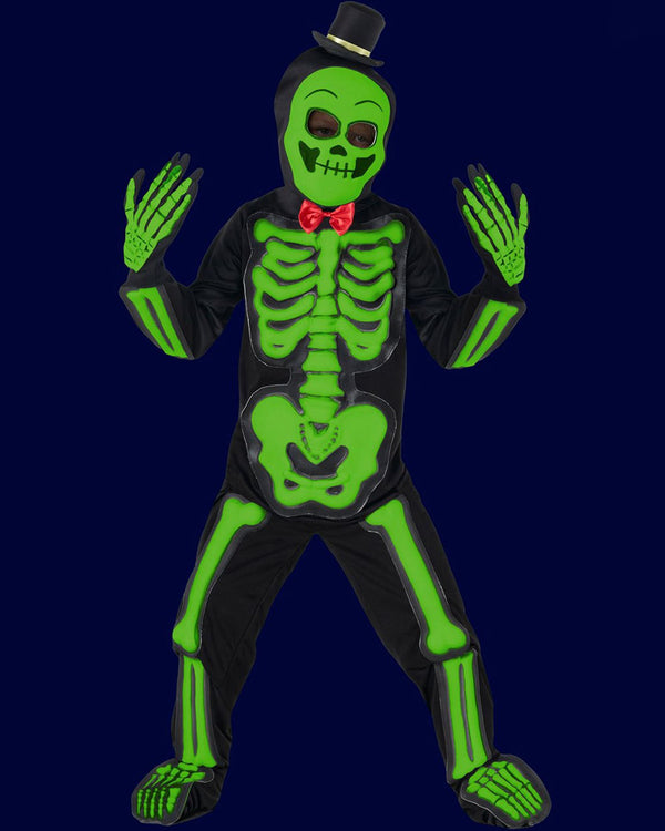 Glow in the Dark Skeleton Kids Costume