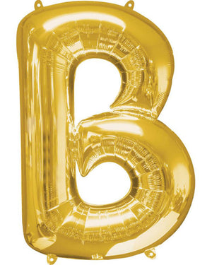 Gold Letter B Supershape 86cm Balloon