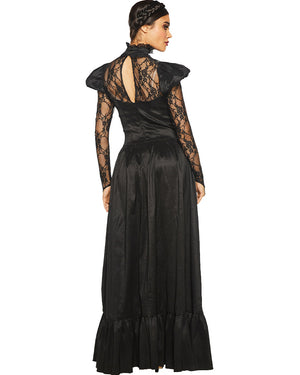 Raven Goth Gown Womens Costume