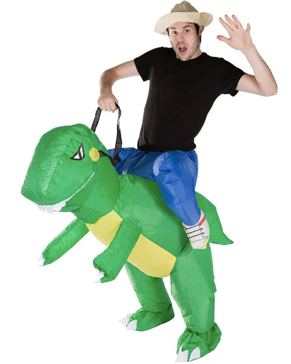 Green Dinosaur Inflatable Adult Costume