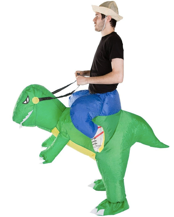 Green Dinosaur Inflatable Adult Costume