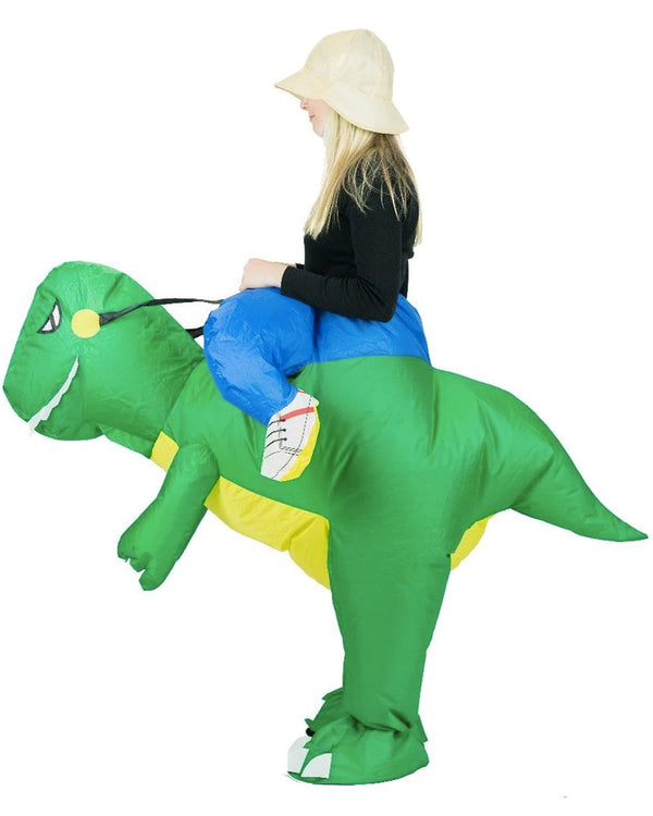 Green Dinosaur Inflatable Adult Costume