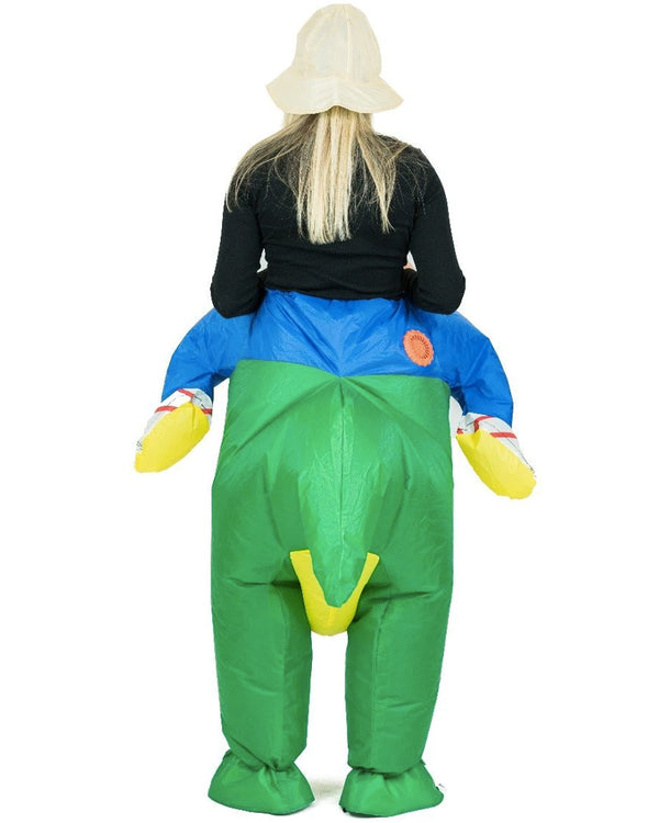 Green Dinosaur Inflatable Adult Costume