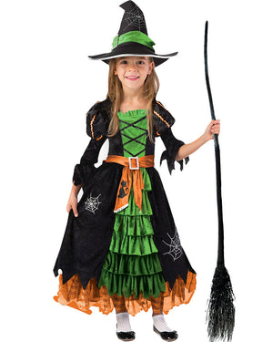 Green Witch Kids Costume