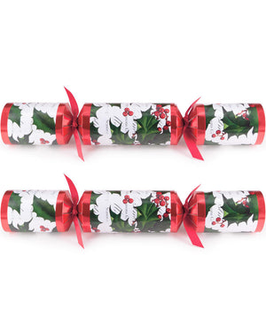 Holly Red and Green Christmas Crackers Pack of 50