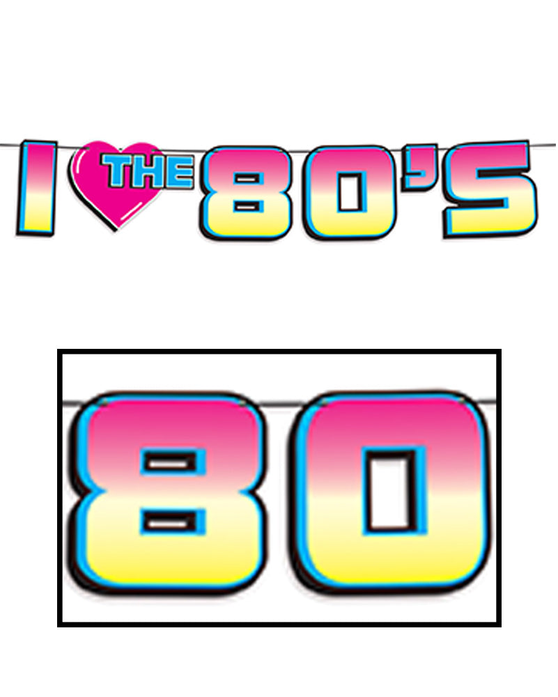 I Love the 80s Streamer 1.8m