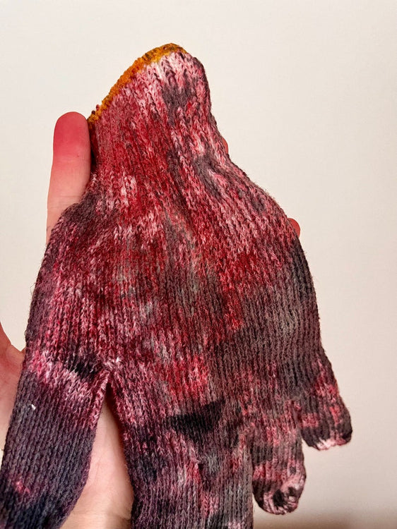 Bloody, Dirty Work Gloves Prop