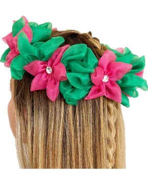 Island Princess Pink and Green Headpiece