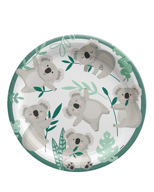 Koala 23cm Round Plates Pack of 8