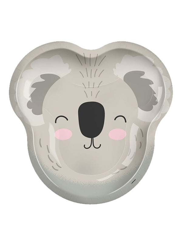 Koala 23cm Shaped Plates Pack of 8