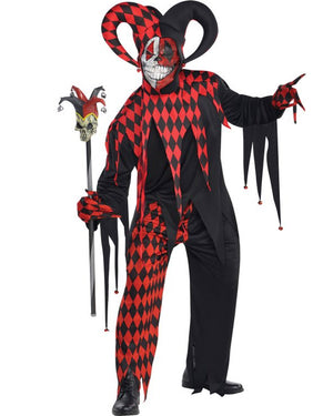 Krazed Jester Mens Costume