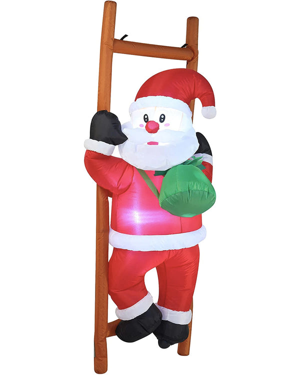 Large Climbing Santa Christmas Lawn Inflatable 1.8m