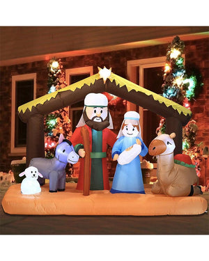 Large Nativity Scene Christmas Lawn Inflatable 2m