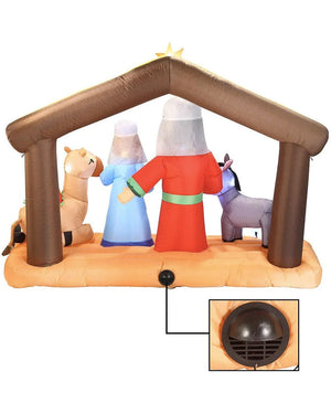 Large Nativity Scene Christmas Lawn Inflatable 2m