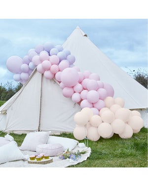 Large Purple and Pink Balloon Arch Pack of 200