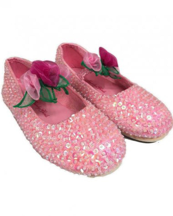 Rose Fairy Sequin Light Pink Girls Shoes