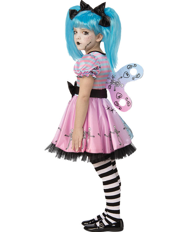 Little Blue Skelly Girls Costume