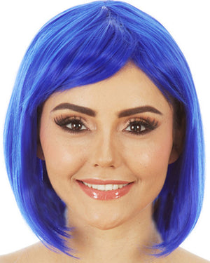 Long Bob Blue Wig