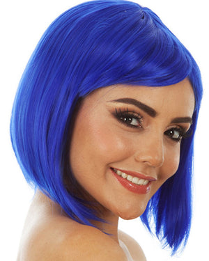 Long Bob Blue Wig