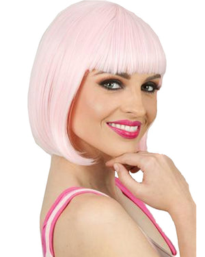 Long Bob Light Pink Wig