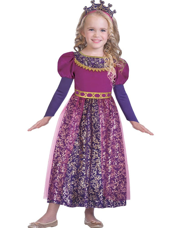 Medieval Princess with Headband Girls Costume