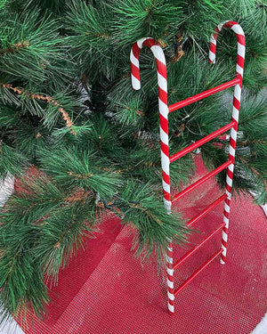 Christmas Metal Candy Cane Ladder 60cm