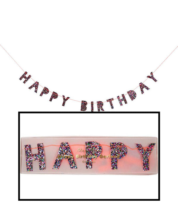 Mini Happy Birthday Garland 1.2m