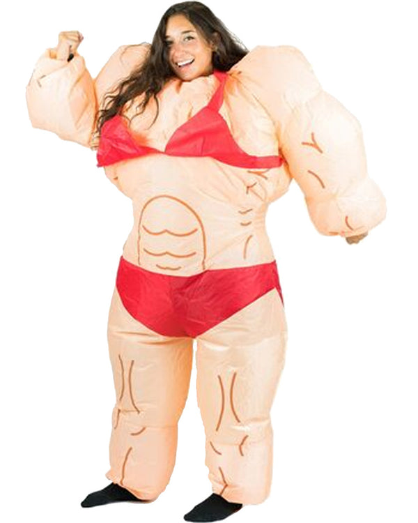 Musclewoman Inflatable Adult Costume