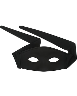 Large Black Zorro Mask