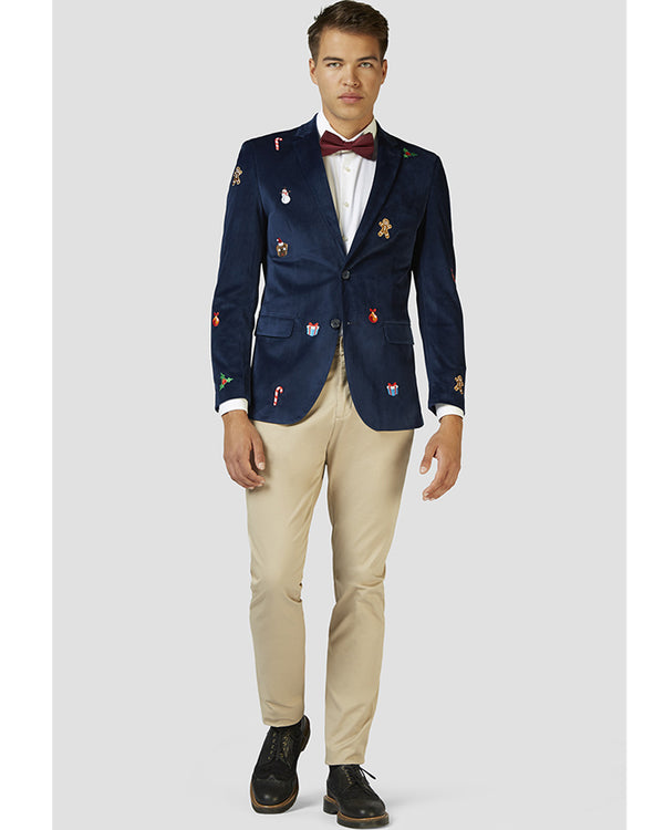 Opposuit Christmas Icons Navy Deluxe Mens Blazer