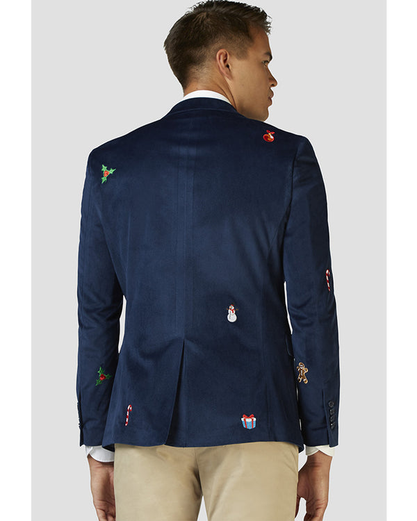 Opposuit Christmas Icons Navy Deluxe Mens Blazer