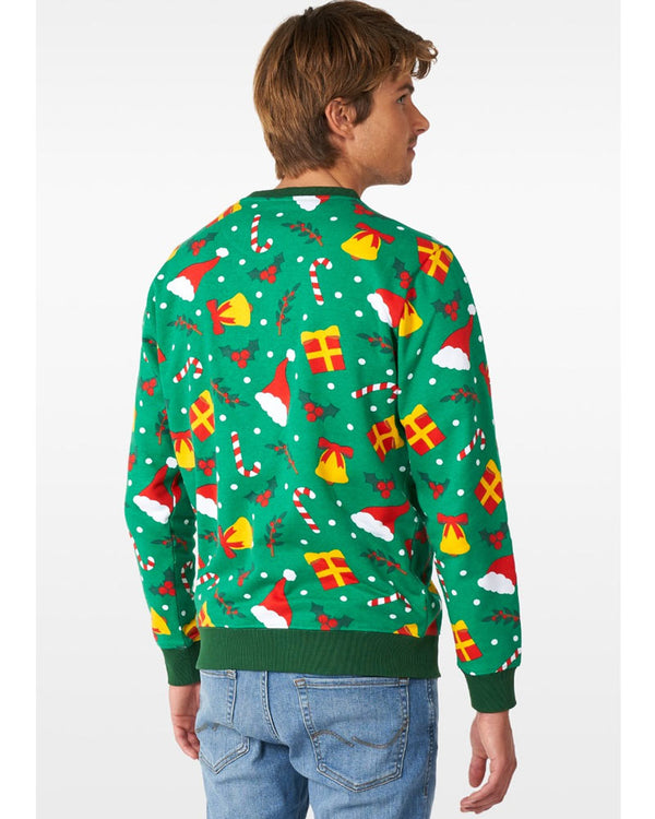 Opposuit Holiday Greenish Mens Christmas Sweater