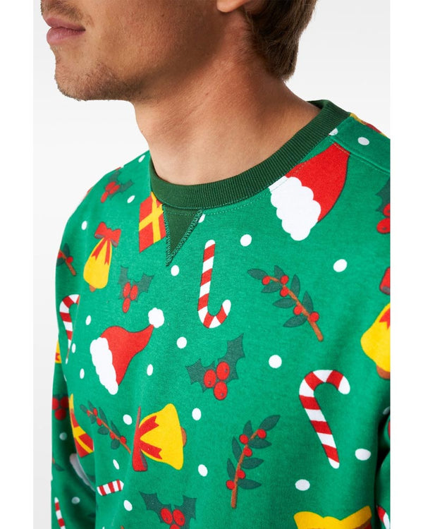 Opposuit Holiday Greenish Mens Christmas Sweater