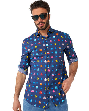 Opposuit Pixel Pac Man Mens Shirt