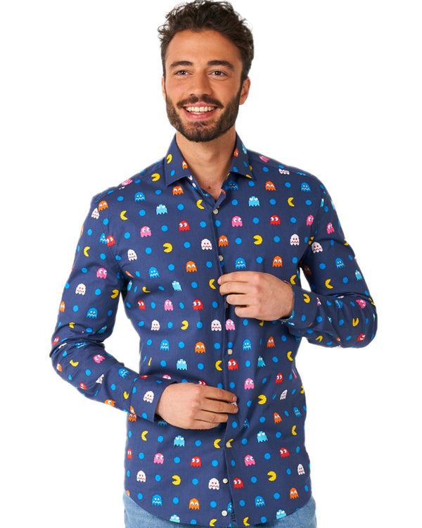 Opposuit Pixel Pac Man Mens Shirt