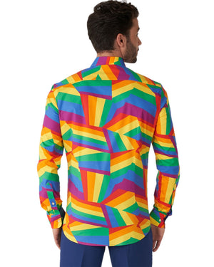 Opposuit Zig Zag Rainbow Mens Shirt